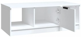 fehér szerelt fa dohányzóasztal 102x50x36 cm