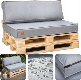 Kerti párnák Szett euro raklap bútor párna Vízálló 120x80x15