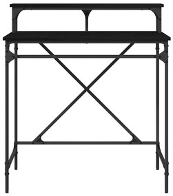 vidaXL Asztal Fekete tölgy 80 x 50 x 90 cm Faanyag