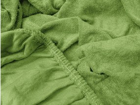 Frottír EXCLUSIVE zöld lepedő 200x220 cm