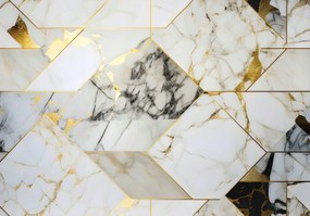 Fotótapéta márvány tömbök arany kő 368 x 254