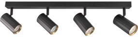 spotlámpa NICEA 4xGU10/10W/230V fekete