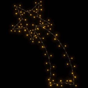meleg fehér karácsonyi fények Shooting Star sziluett 115 LED