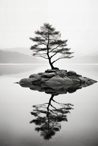 Poszter 61x90,5cm Magányos fa