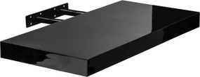 STILISTA Fali polc VOLATO 50 cm fekete fényes