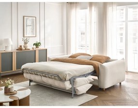 Krémszínű kinyitható kanapé 234 cm Ernest – Bobochic Paris