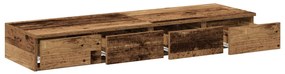 Ágytárolók Régi Fa 120x36,5x16,5 cm Műanyag Fából