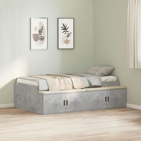 Tárolóágykeret Betongyapot szürke 75x190 cm
