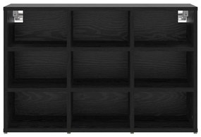 Cipősszekrény polcokkal Musta tammi 77.5 x 30 x 51 cm Faanyag