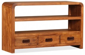 tömör akácfa TV-szekrény 90 x 30 x 55 cm