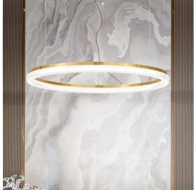 Ideal Lux - LED Csillár zsinóron CROWN LED/42W/230V 3000K átm. 80 cm CRI 90 réz