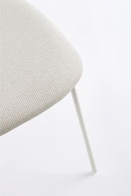 Fehér kárpitozott étkezőszék Inka – Yes Everyday