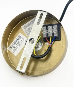 Kábeles függőlámpa CRISTAL 1xE14/15W/230V sárgaréz/füstös bézs