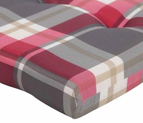 Székpárna Sakktábla 2 pcs Piros kockás minta 58 x 77 x 4.5 cm