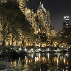 Poszter 20x20cm Esti kilátás a New York-i Central Parkra 5, Assaf Frank