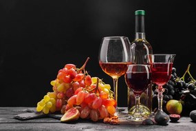 Öntapadó fotótapéta bor és szőlő