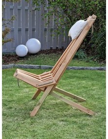 Natúr színű tömörfa kerti fotel Falun - Garden Pleasure