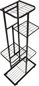 Fém állvány a virágokra, sötétszürke, BAMIR TYP 1