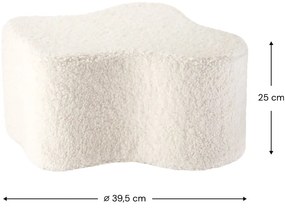 Krémszínű buklé gyerek puff Cloud – Wigiwama