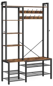 NAVOR álló fogas, barna/fekete