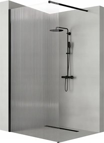 Zuhanyfal 100 cm Fekete Rea Aero Intimo Black Walk In