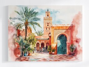 Canvas Város Marokkó Marrákes Afrika Arab Ív 80x60
