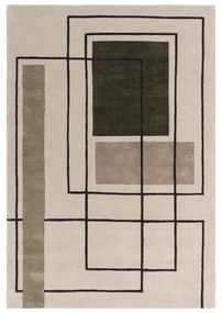 Khaki-bézs gyapjú szőnyeg 160x230 cm Reef – Asiatic Carpets