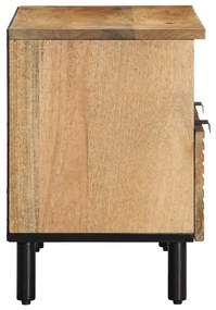 barna tömör mangófa TV-szekrény 70x33x46 cm