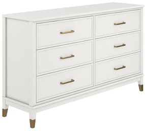 Westerleigh fehér komód, 144 x 85 cm - CosmoLiving by Cosmopolitan