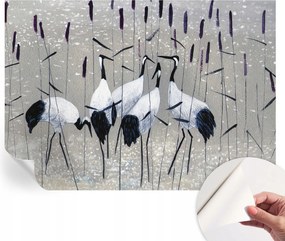 Öntapadós Stílusos Dekoratív Fotótapéta Harmonikus darvak 208x146 cm