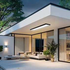 Brilagi-LED Dimmelhető fürdőszobai lámpatest FRAME SMART LED/50W/230V IP44 fekete+távirányító