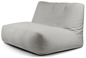 Világosszürke buklé babzsákfotel Sofa Tube – SLOWDOWN