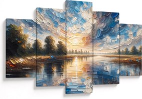 Kép - Napfestmény a víz felett (150x105 cm)