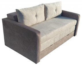 Leo új kanapé, steppelt barna - bézs