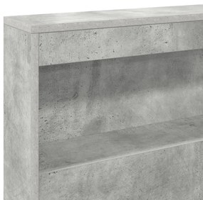 Polcos ágy Beton szürke 100x200 cm Szerelt fa