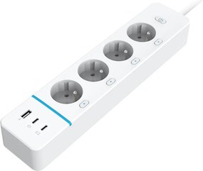 Immax NEO 07821L - Hosszabbító kábel NEO LITE Smart 4AC+1xUSB+2xUSB C Wi-Fi