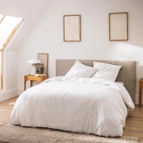 Fehér kétszemélyes-hosszabbított háromrészes pamut ágyneműhuzat 240x220 cm Meline – douceur d'intérieur