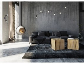 Fekete spotlámpa 8x25 cm Ran – Fischer &amp; Honsel