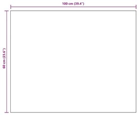 keret nélküli üveg tükör 100 x 60 cm