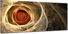 Vászonkép 150x70 Fraktál rózsa