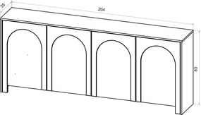 ARCO AR03 KOMODA 4D CZARNY/CZARNY 5W
