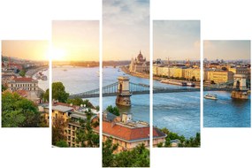 Budapest képe folyóval (150x105 cm)