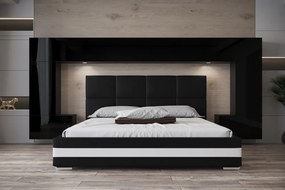 Prince Panama 6 hálószoba bútor magasfényű fekete (300cm)