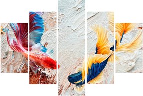 Kép - harcoló hal (150x105 cm)