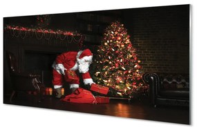 Üvegképek Karácsonyfa díszítés ajándék mikulás 120x60cm