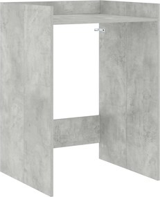 vidaXL Mosógép Szekrény tárolóval Beton 67,5 x 62 x 97 cm Faanyag