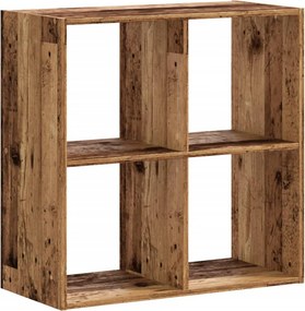 vidaXL antik fa színű szerelt fa könyvespolc 68,5 x 32 x 68,5 cm