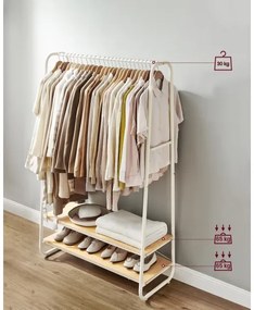 Álló fogas LINEA fehér/barna