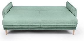 Zöld buklé kinyitható kanapé 215 cm Patti – Bonami Selection