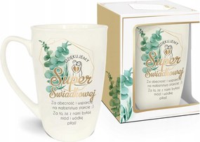 Emlékdíszített Bögre Tanú Szerep Ajándék Köszönetajándék Esküvőre